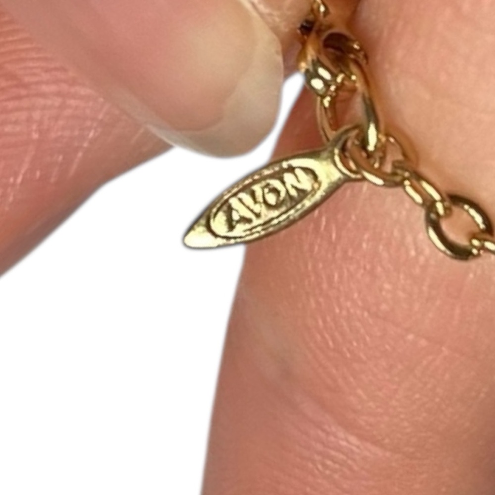 🍭5 for $20🍭 Avon Vintage Faux Gemstone Gold Tone Beaded Necklace CC - Picture 3 of 5